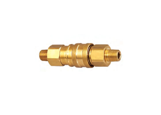 کوپل سریع برنجی NPT Thread 1/4" 5/16" 3/8"1/2" ماشینکاری CNC