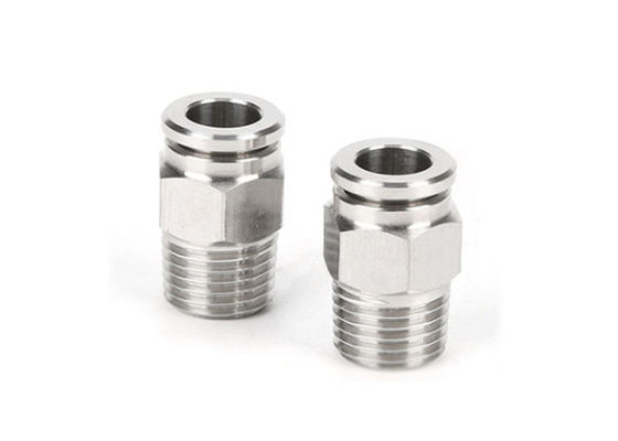 OEM Threaded Push In Fittings اتصال دستی سریع IATF16949
