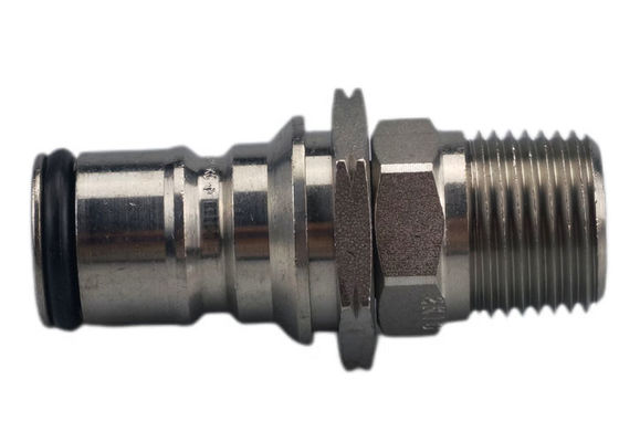 1500psi 0.25'' نامی فولاد ضد زنگ اتصال سریع