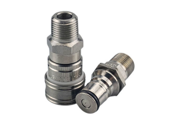 1500psi 0.25'' نامی فولاد ضد زنگ اتصال سریع
