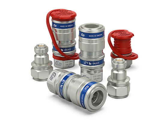 قطر جريان 2.5mm هيدرولیک اتصال سریع 100Mpa 6.0L / دقیقه
