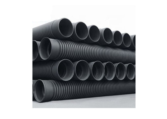 SN8 لوله فاضلاب دفن شده لوله فاضلاب دو طرفه پلی اتیلن HDPE
