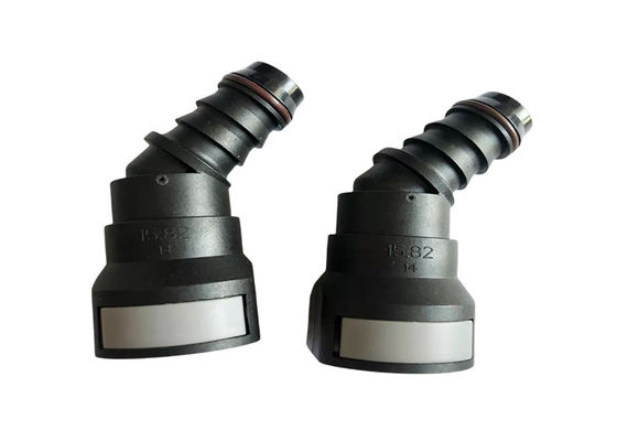EPDM سوخت مایع پلاستیکی اتصال سریع 15.82mm 45 درجه