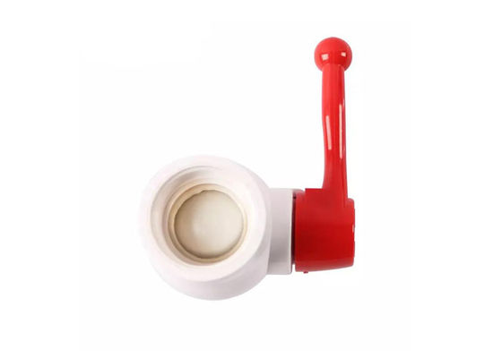 2 راه مستقیم از طریق نوع دستی PVC شیر توپ UPVC کنترل ثابت جریان آب