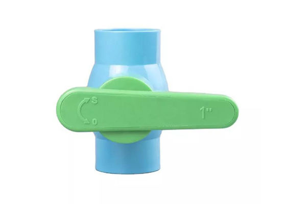 دریچه گلوله ای پلاستیکی PVC ABS سوکت دستی برای کنترل آب