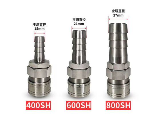 SS304 واحد پنوماتیک سریع آزاد کردن اتصال 1.5Mpa ساختار ساده