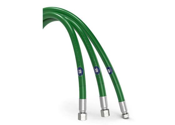 تصفیه نفت 110Mpa لوله فشار فوق العاده سبز رنگ ID 6.4MM