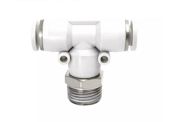 PB T شکل پنوماتیک اتصال سریع رشته مرد مثبت Tee Air Connector