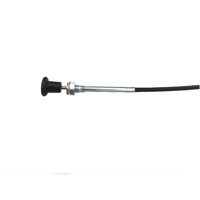 مونتاژ کابل با دسته گرد سیاه 940MM طول 76MM سفر SS316 سیم طناب سیاه