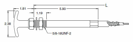 1-6mm قطر بیرونی کنترل کشش مکانیکی با 1-5mm قطر داخلی