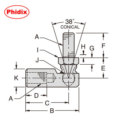 R-G Series Heavy-Duty Ball Joints. طراحی متال به متال مقاوم به خوردگی برای خودرو، صنعت و ماشین آلات (OEM/Aftermarket)