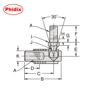 S-Knurling Quick-Disconnect Ball Joints: جمع آوری سریع، مقاوم در برابر خوردگی (زینک پوشانده، درمان گرما)