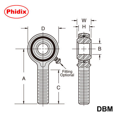 مجموعه های پیچ توپ متریک سری DBM / DBF: مسیرهای برنزی تزریق شده با روغن ، مقاوم در برابر دمای بالا و خوردگی برای دقیق CNC / اتوماسیون