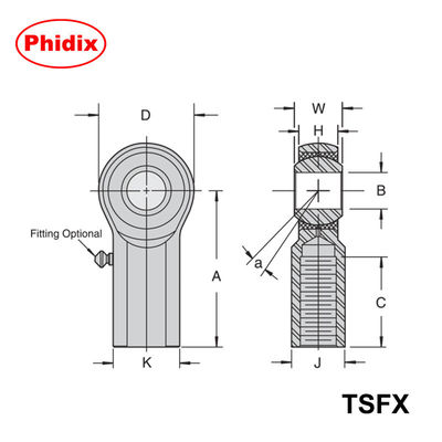 پایان میله های سنگین TSMX / TSFX: طراحی فلزی سه قطعه دقیق برای کنترل حرکت بار بالا
