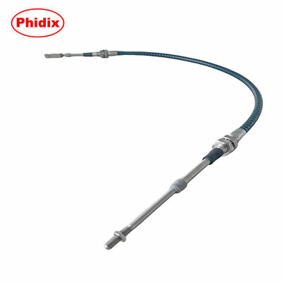 Heavy Duty Push-Pull Control Cable Assembly With Threaded End And U Fork