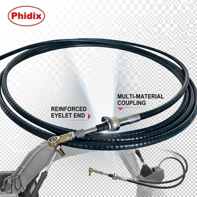 مونتاژ مهندسی سفارشی کنترل مکانیکی با شعاع خمش حداقل 15 سانتی‌متر، ایده‌آل برای سیستم‌های مکانیکی پیچیده